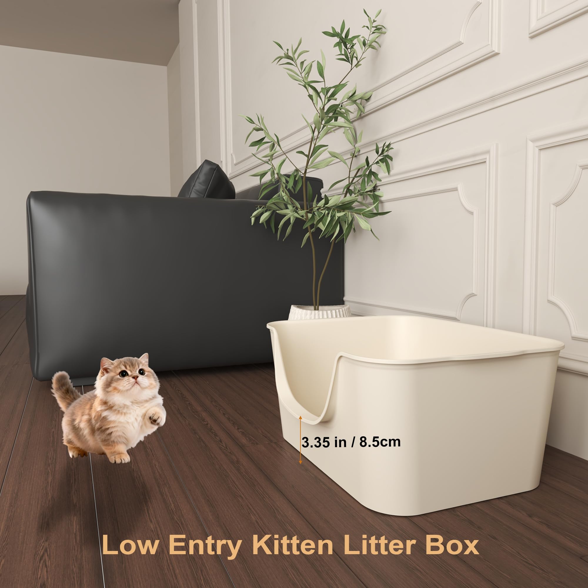 Cuddpaw bandeja abierta para uso diario cómodo en gatos pequeños y medianos