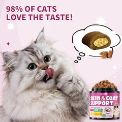 Cudory Omega-3 para gatos: masticables con sabor a pollo para uso diario.