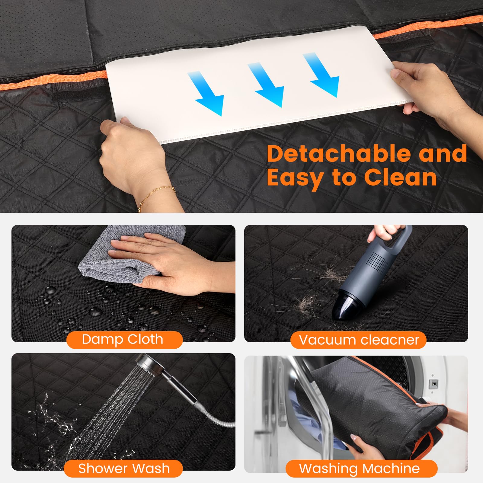 CUIOFREE instalación rápida y limpieza fácil para la funda del asiento.