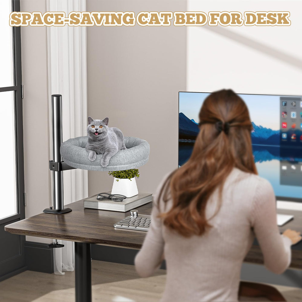 Cuipingoo cama gatos elevado y seguro: entorno estable