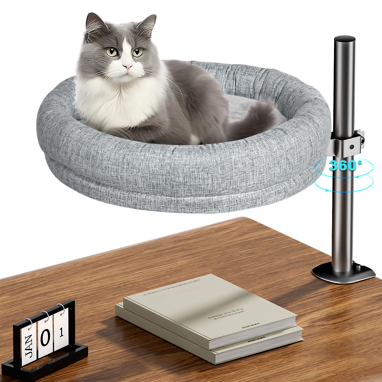 Cuipingoo cama para gatos escritorio 16x16: confort para descansar