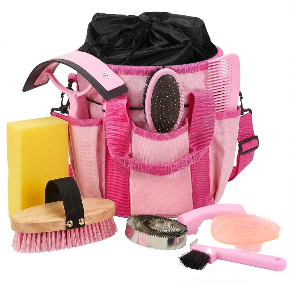 Cunhill kit de cuidado equino con bolsa para transportar herramientas de cuidado.