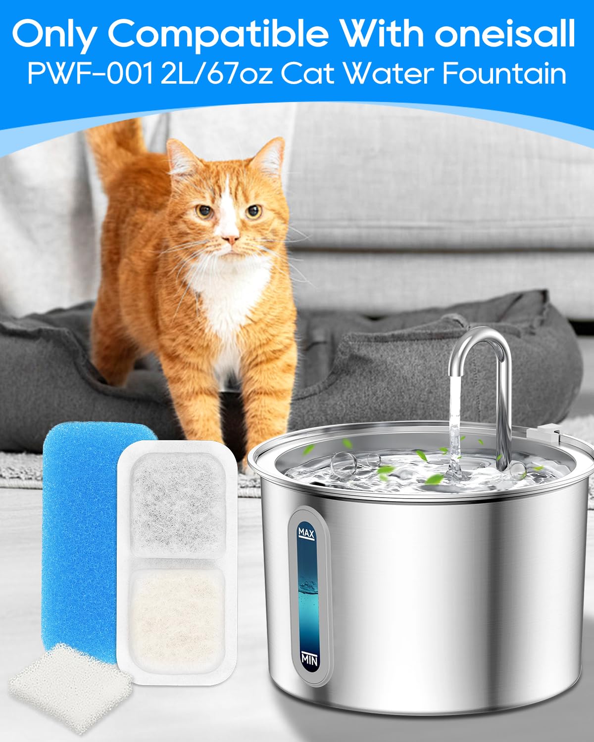 Cunina filtro compatible PWF-001: reduce olores y mejora el sabor del agua