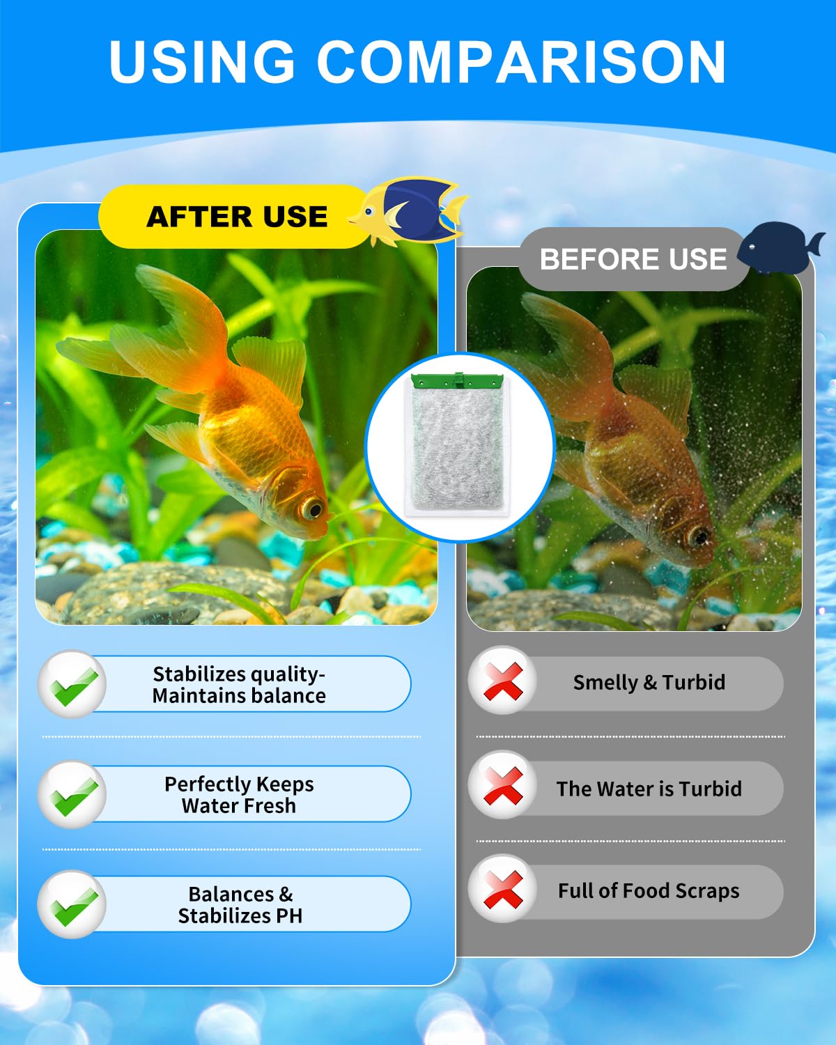 Cunina compatibilidad con Whisper y Tetra, ideal para filtros grandes.
