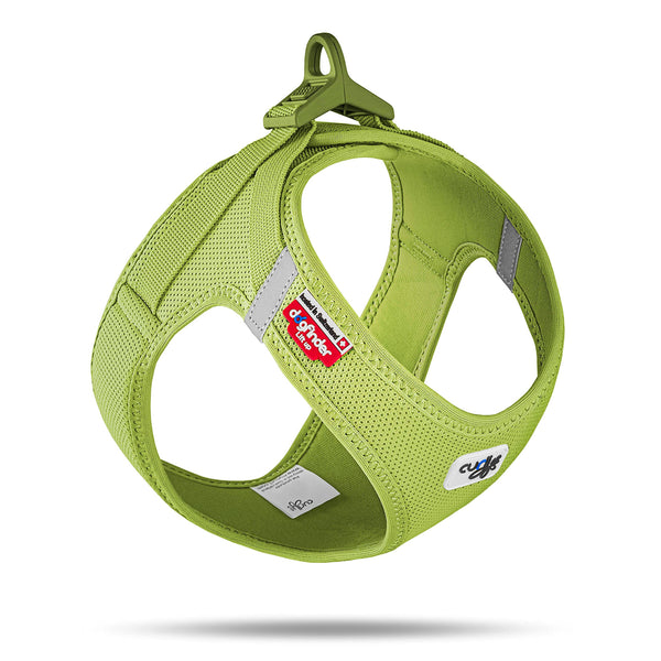 Curli arnés Vest Clasp con malla de aire, vista frontal mostrando comodidad