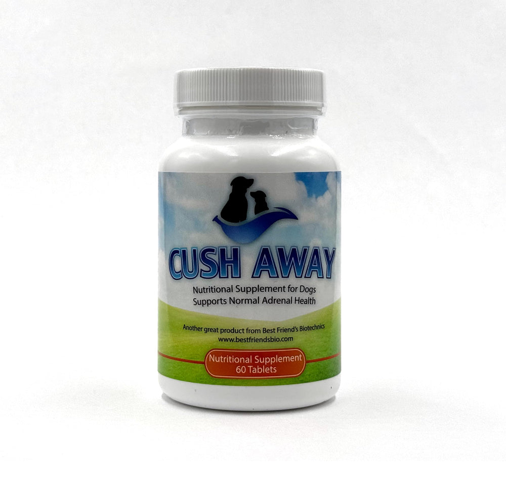 CushAway: botella apertura facilita la dosificación diaria para soporte general canino.