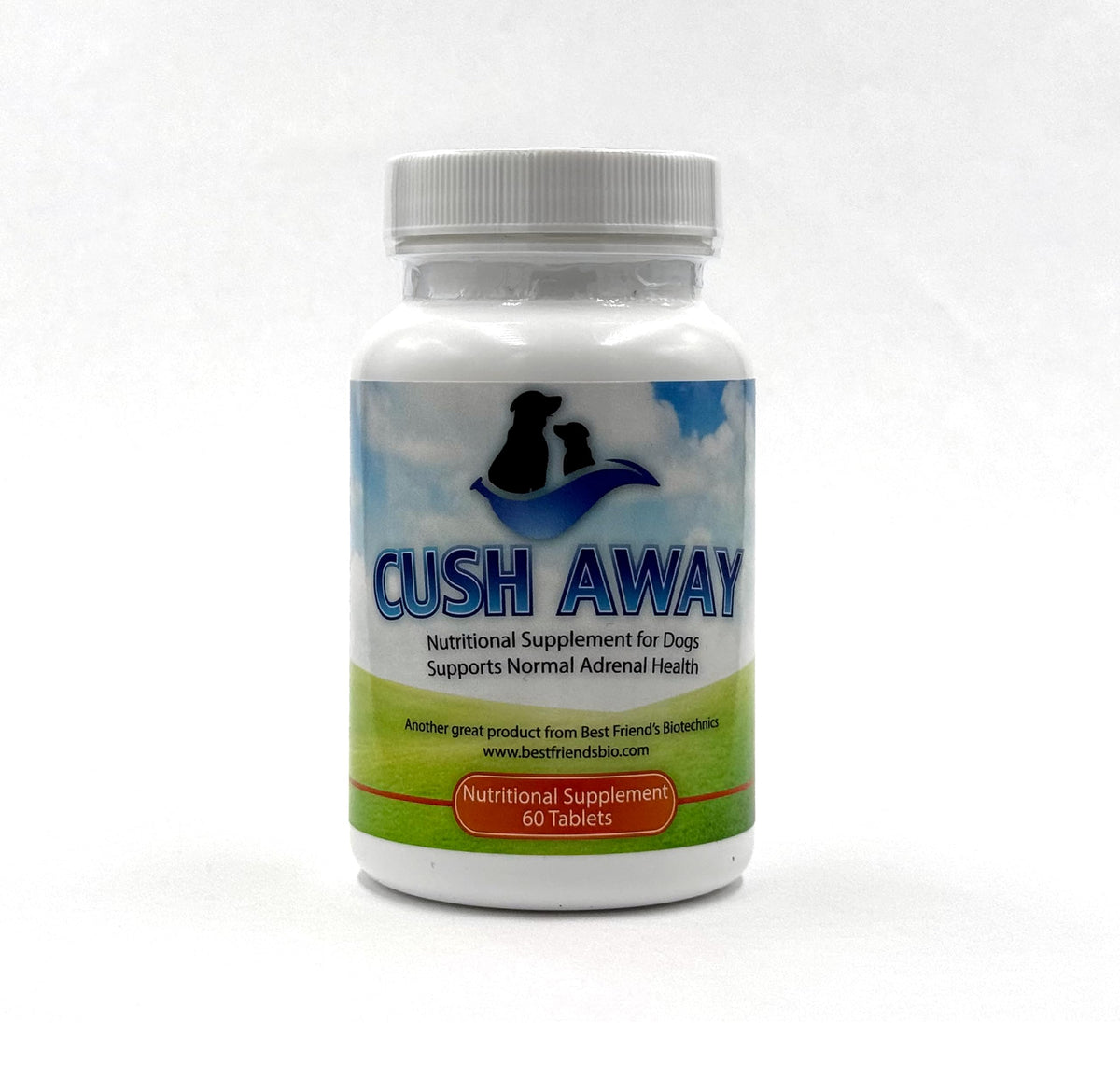 CushAway: botella apertura facilita la dosificación diaria para soporte general canino.