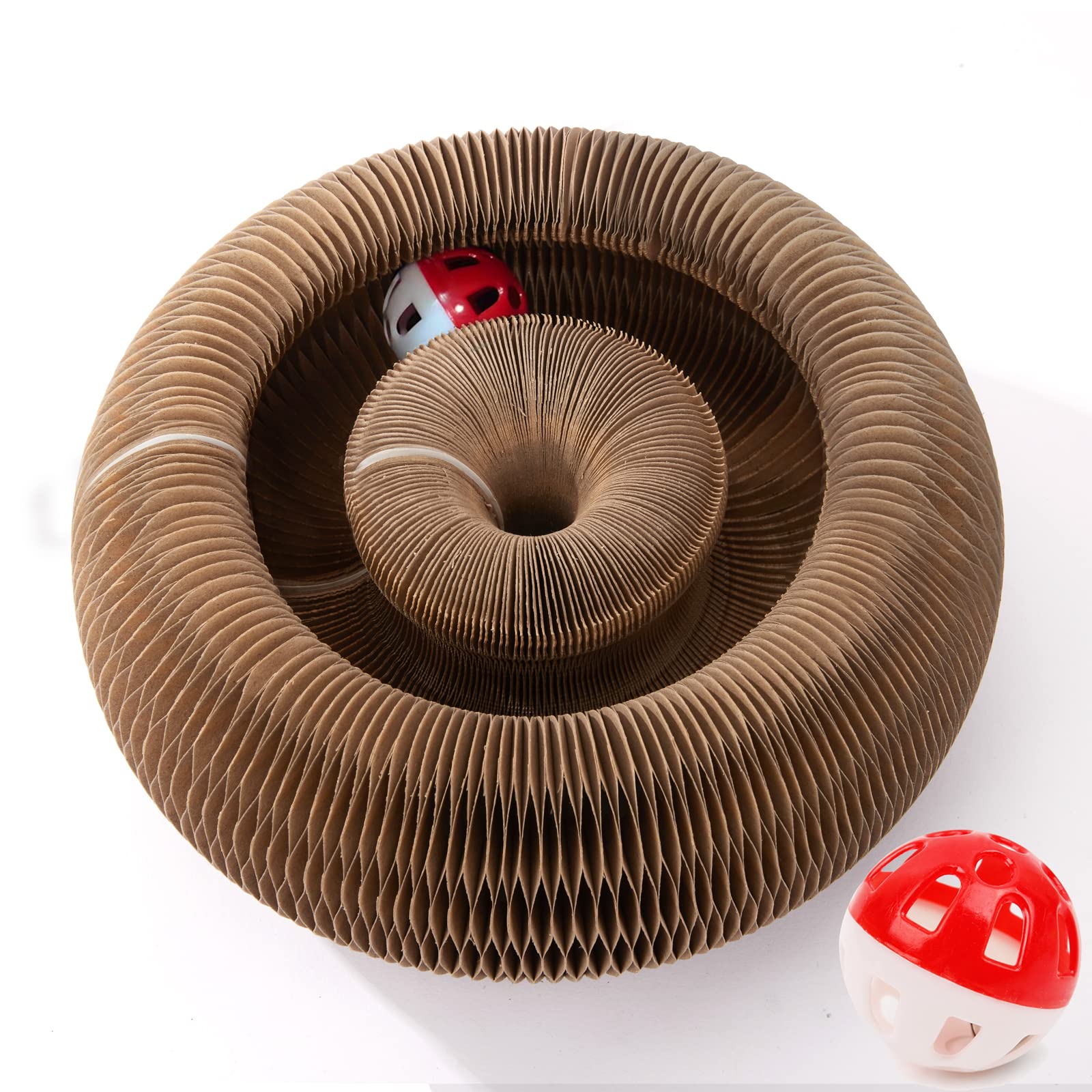 CusieryMax pista de bolas para gatos, fomenta juego activo y exploración segura.