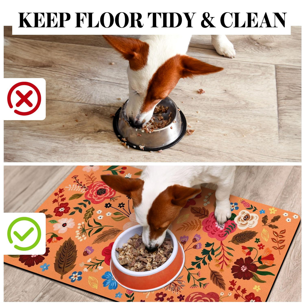 Cuslnox mat-absorbente-para-agua-perro seca derrames rápidamente y facilita la limpieza.