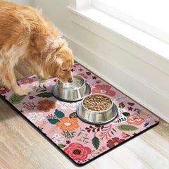 Cuslnox tapete antideslizante para comida de perro, mantiene estable el cuenco.