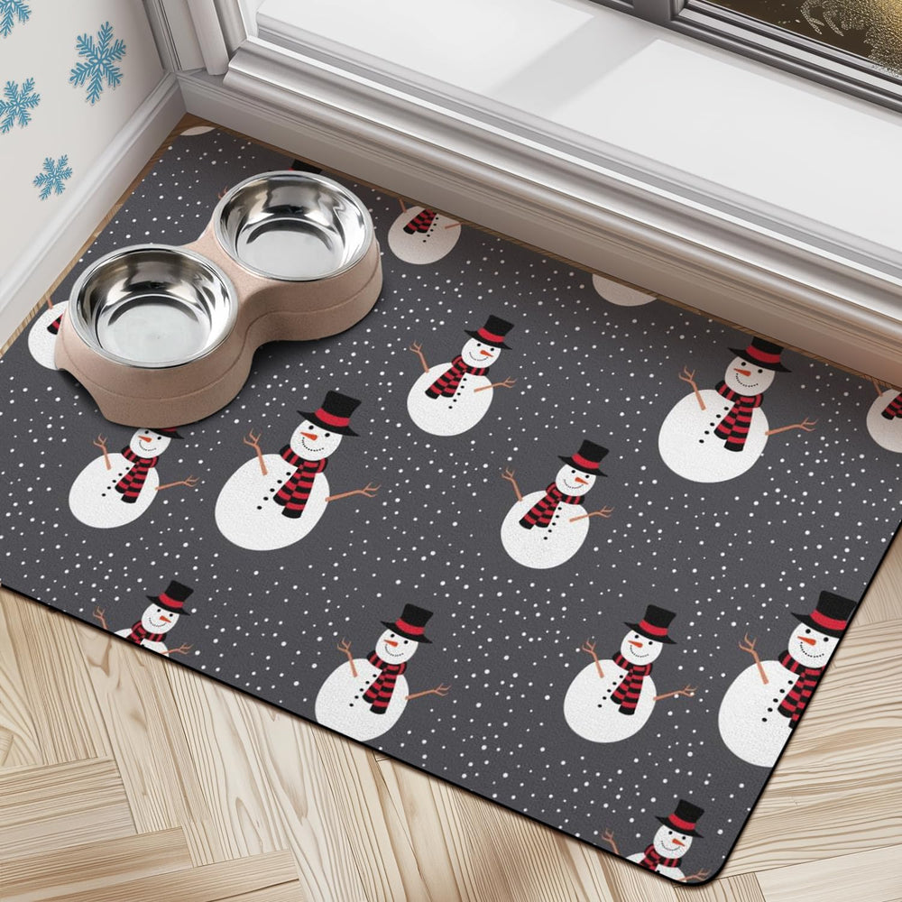 Cuslnox tapete para comida de perro absorbente y fácil de limpiar.