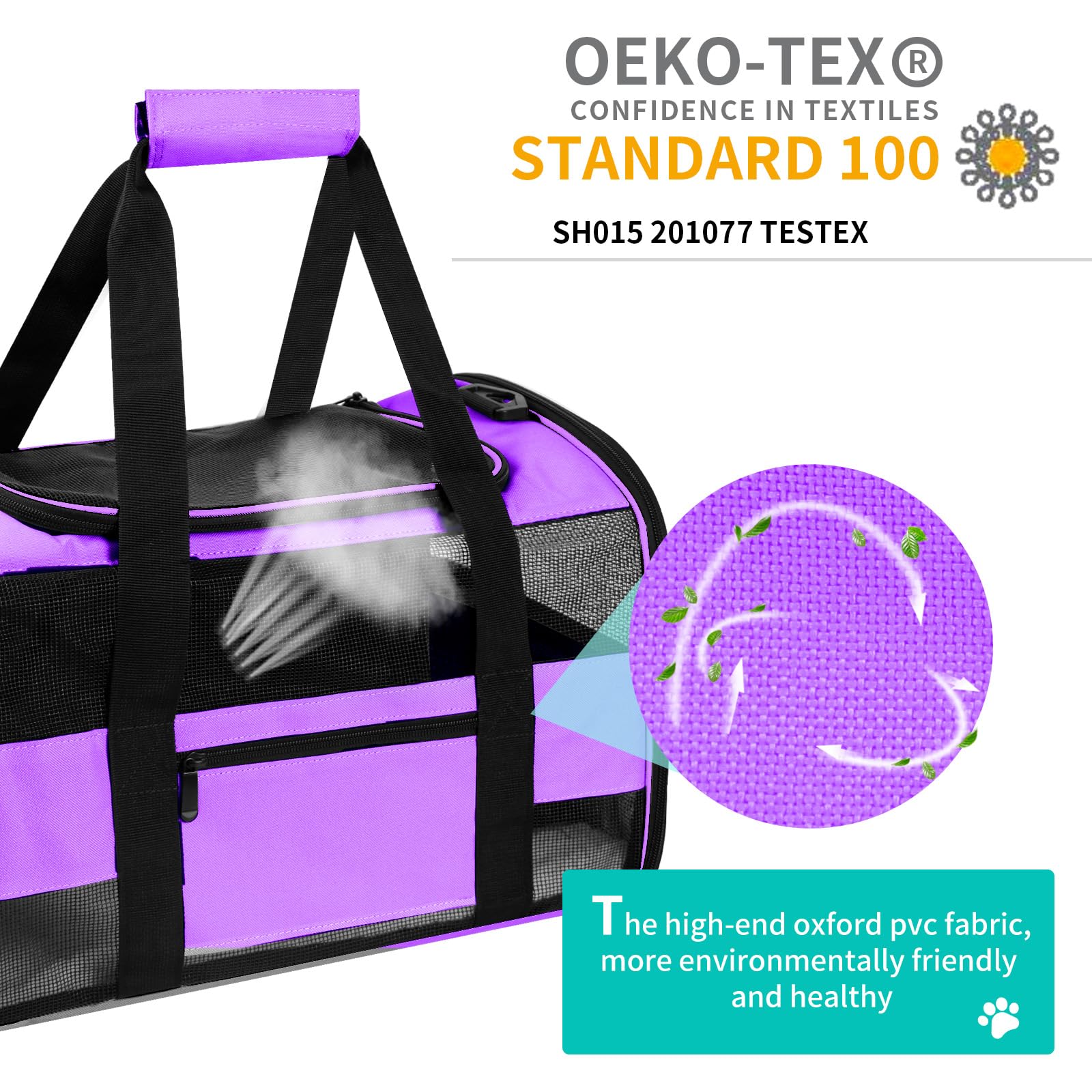 CUSSIOU transportín con tejido de poliéster duradero e impermeable.