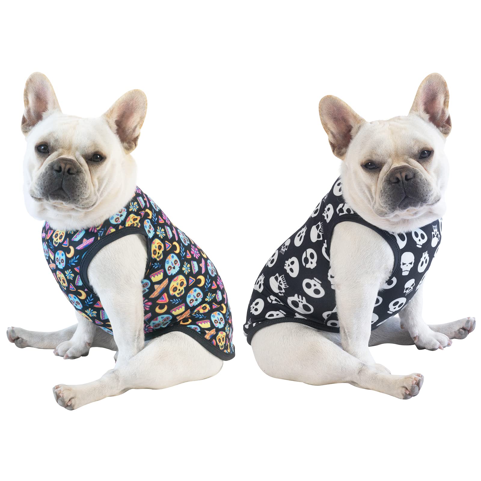 Camisa para perro CuteBone; diseño de vestir por la cabeza, fácil de poner para paseos.