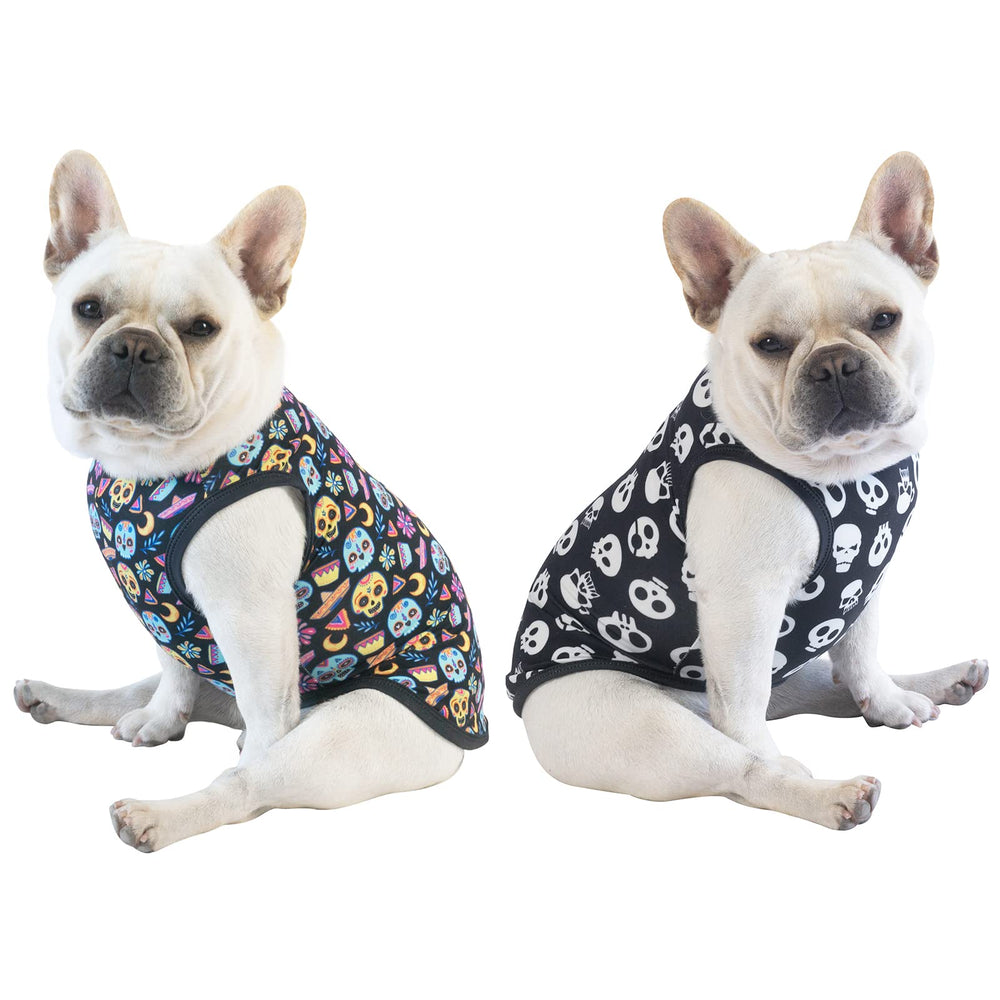 Camisa para perro CuteBone; diseño de vestir por la cabeza, fácil de poner para paseos.