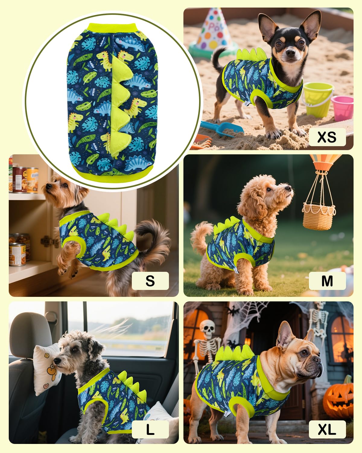 CuteBone Camisa para perro uso diario con comodidad ligera para paseos.