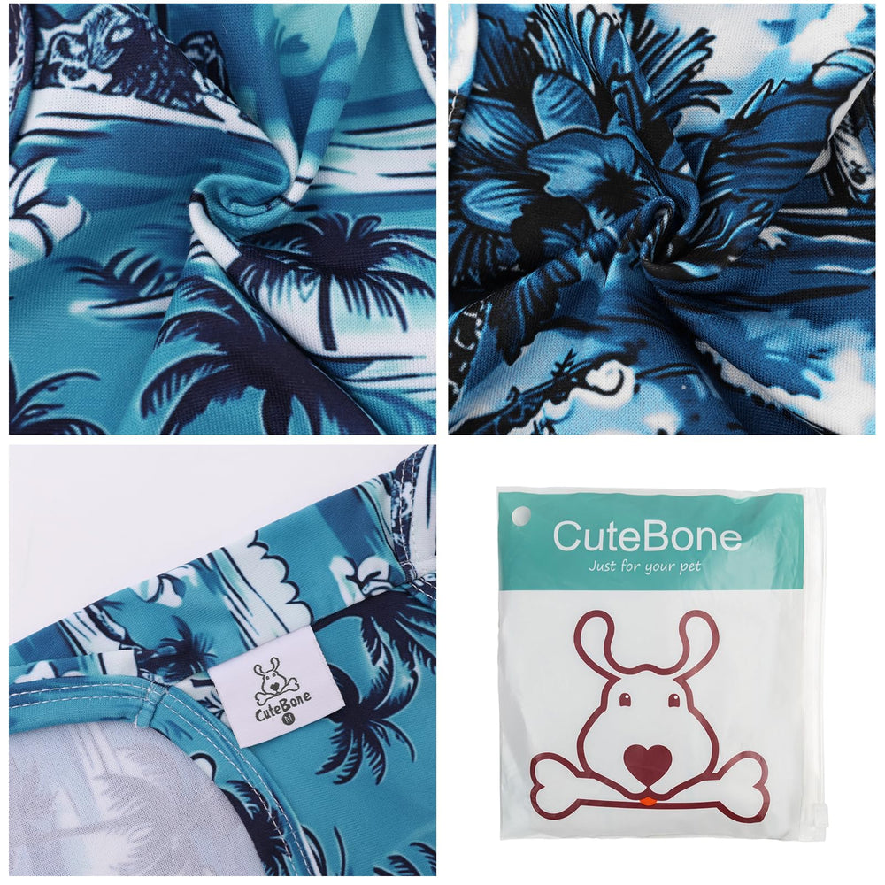 CuteBone camisas para perros con rayas claras, estilo y comodidad.