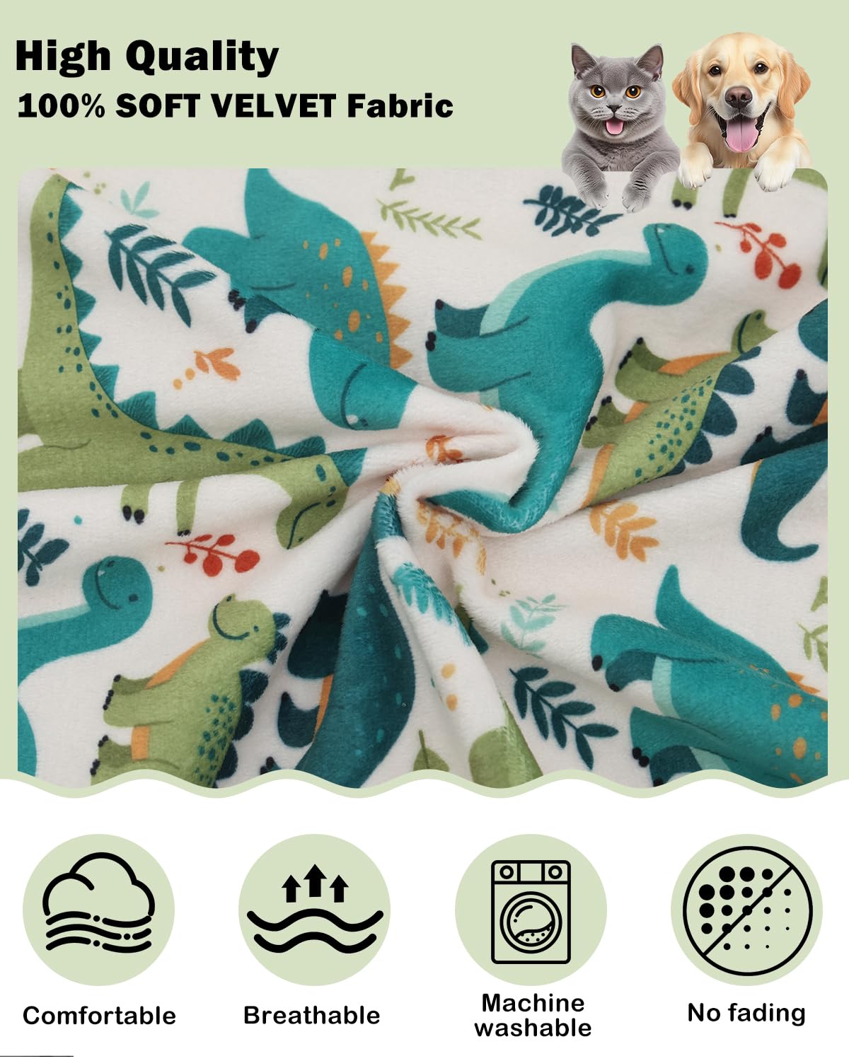 CuteBone camiseta dinosaurio para perro, diseño cómodo para uso diario y juego.