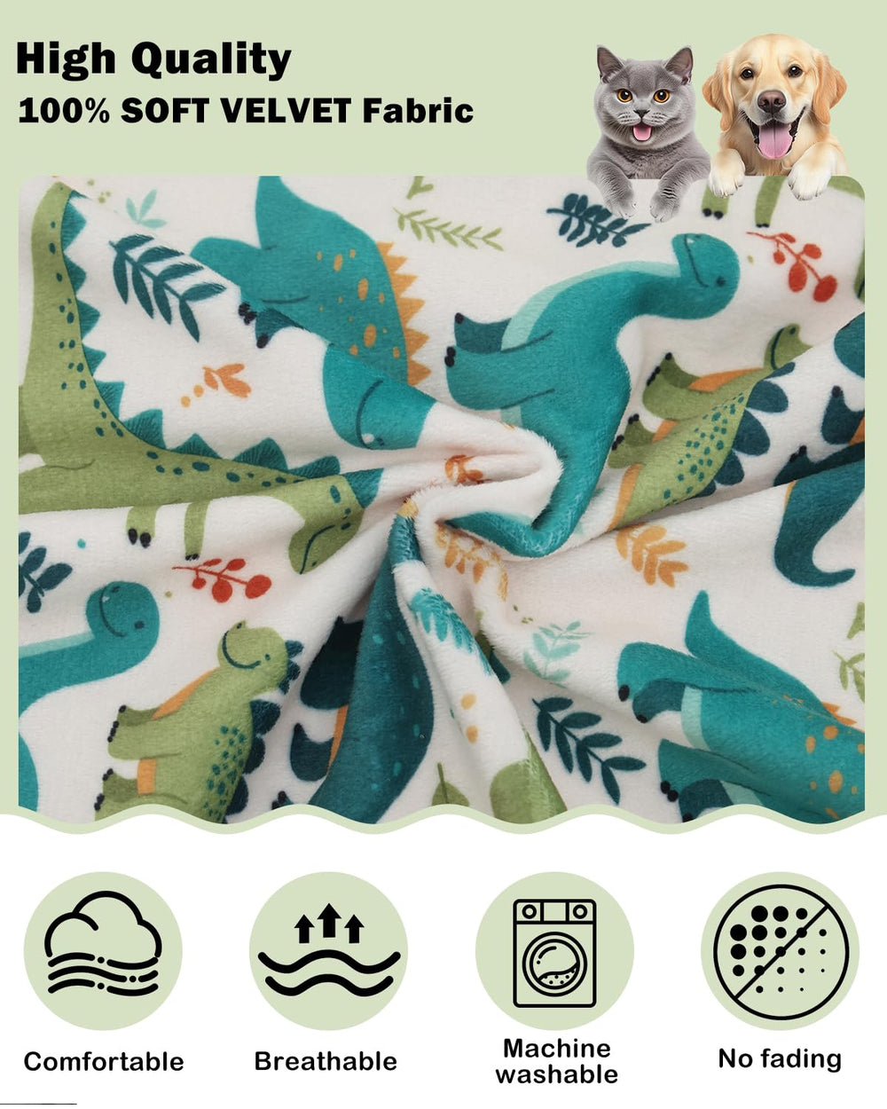 CuteBone camiseta dinosaurio para perro, diseño cómodo para uso diario y juego.
