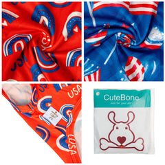 Camiseta CuteBone 4 de julio, estampado estrella para perro, ideal para fotos.