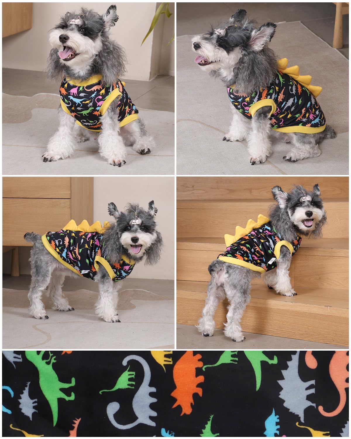 CuteBone camiseta perro dinosaurio uso diario y cómodo