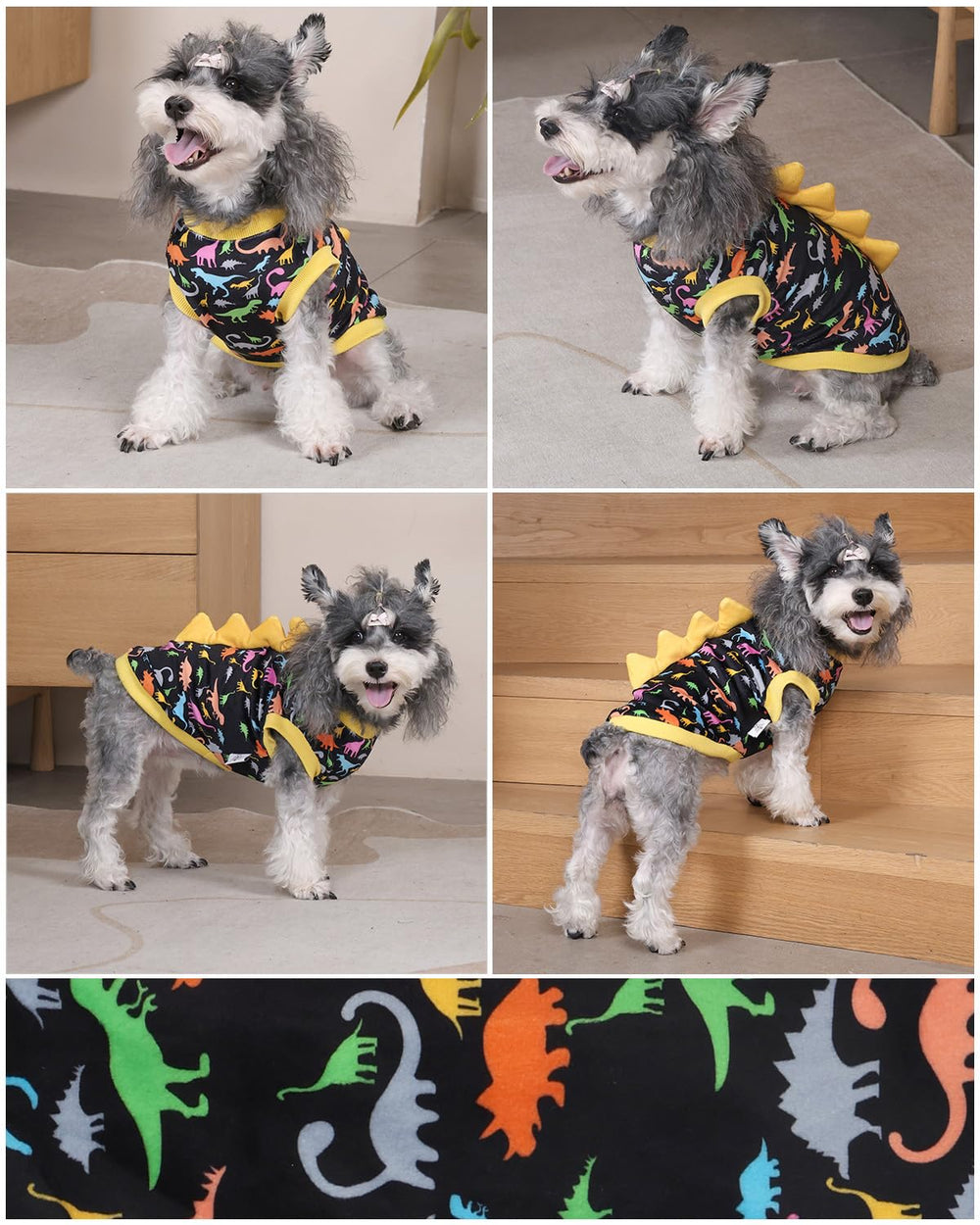 CuteBone camiseta perro dinosaurio uso diario y cómodo