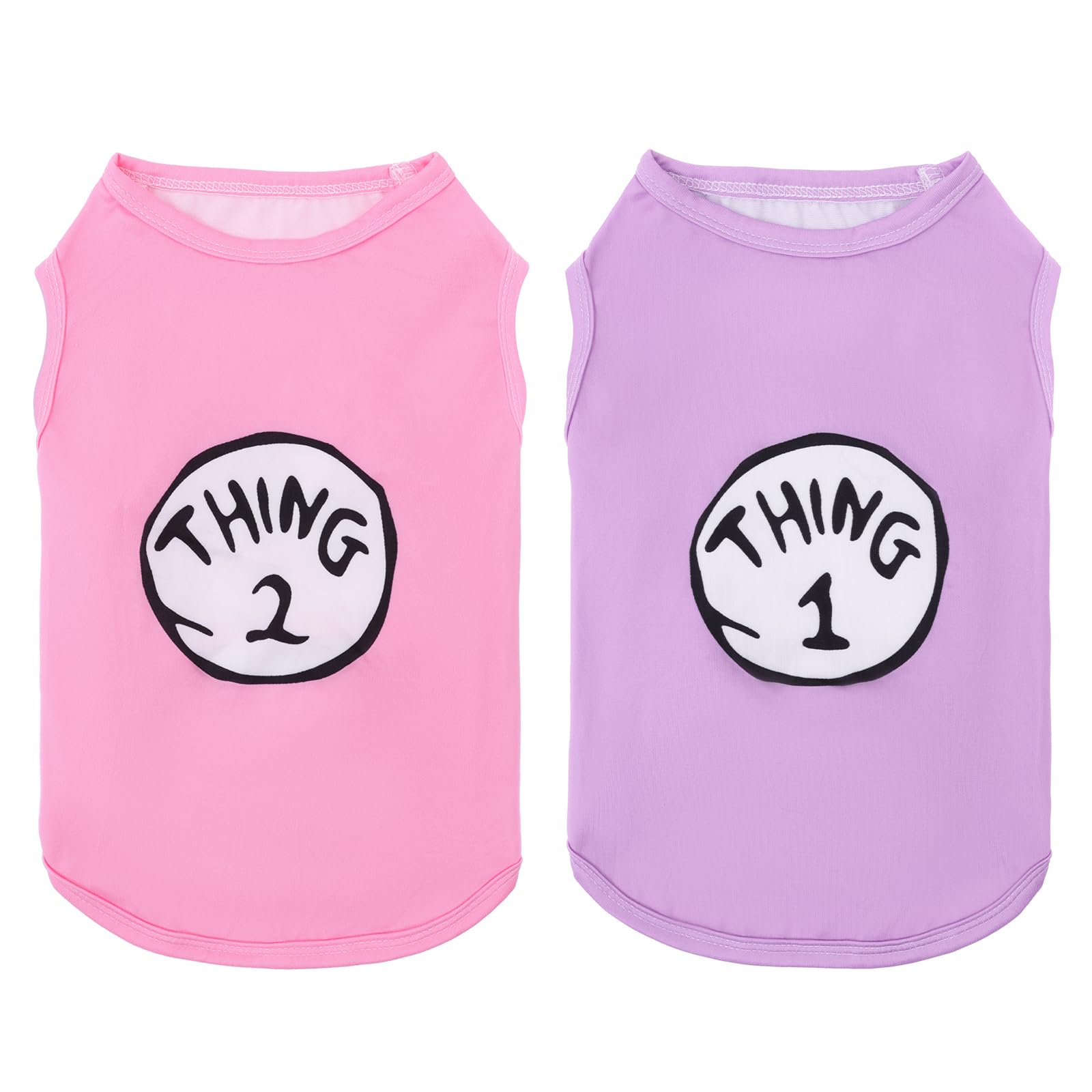 Camisetas CuteBone dos unidades frente: diseño atractivo para cachorros