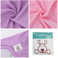 Camisetas CuteBone dos unidades rayas clásicas para perros elegantes