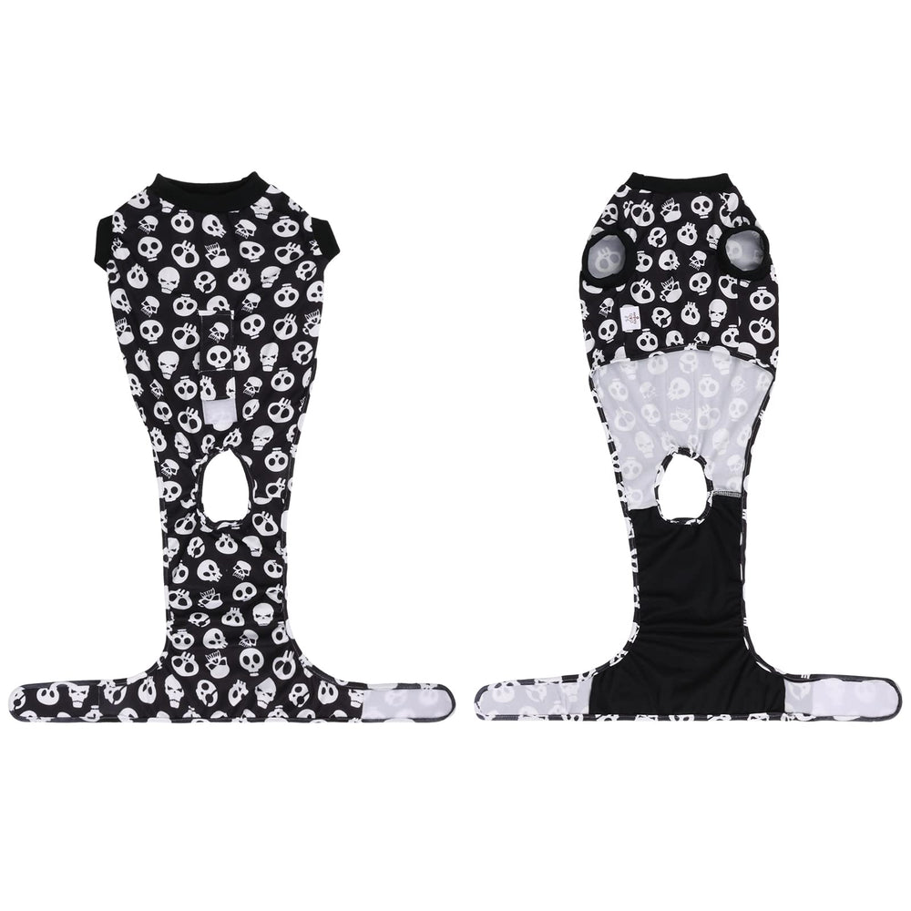 CuteBone diseño trasero con apertura facilita el baño sin quitar el traje.