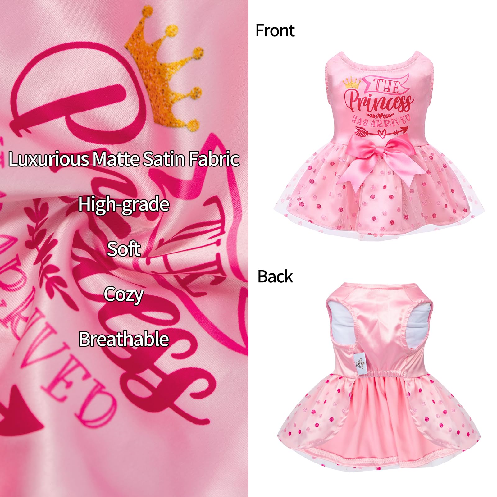 CuteBone vestido sin cierres, listo para vestir rápido.