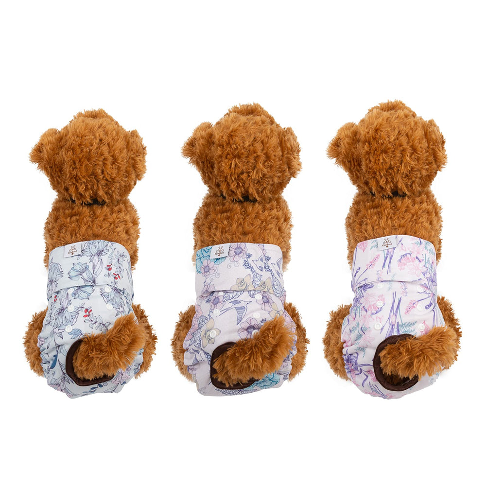 CuteBone pañales para perros, almohadillas absorbentes incorporadas, retienen humedad para mayor comodidad.