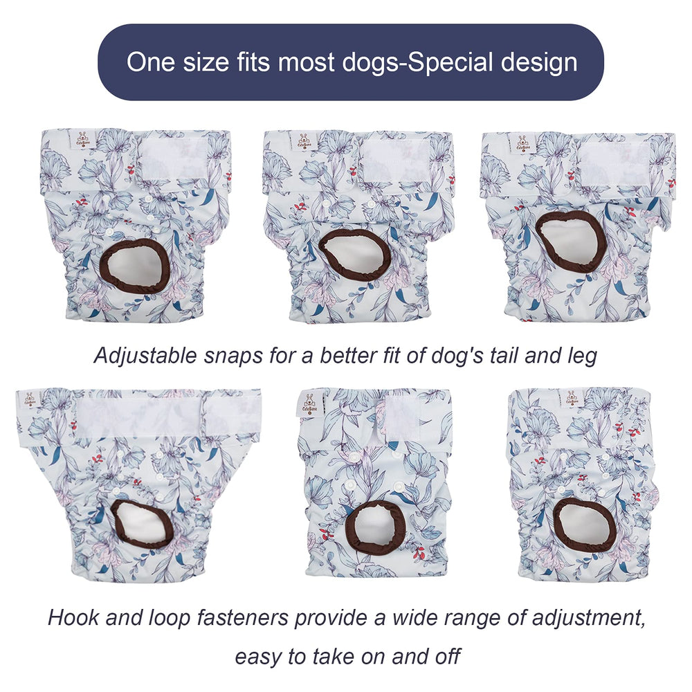 CuteBone pañales para perros, exterior impermeable, previenen filtraciones y manchas en superficies.