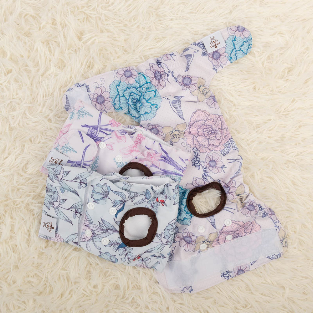 CuteBone pañales para perros, orificio para cola y ajuste personalizado, mejor comodidad.