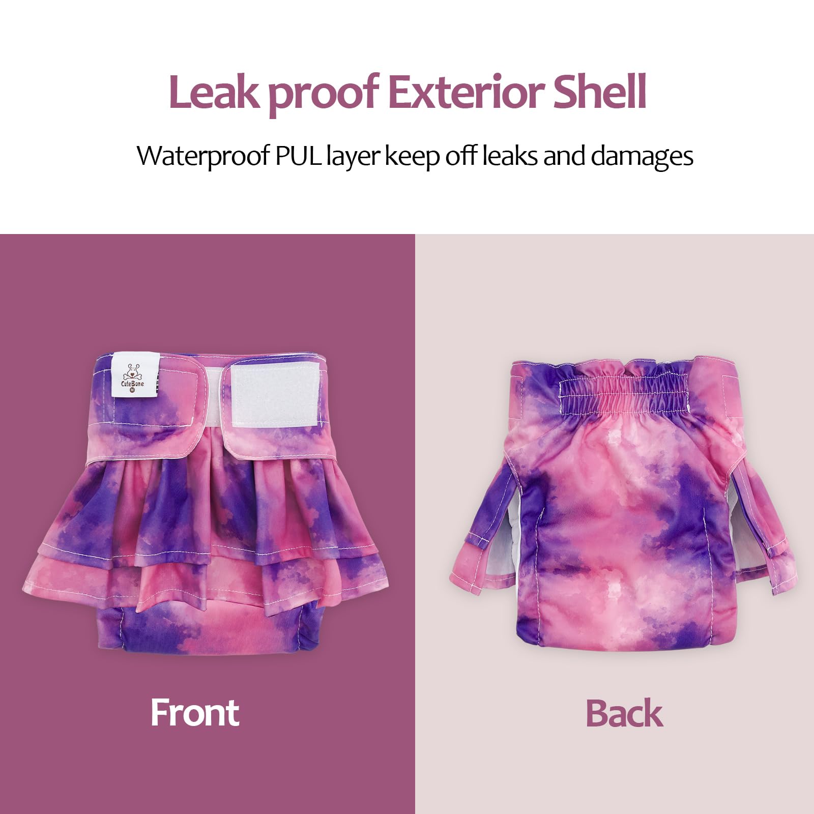Exterior impermeable CuteBone para evitar filtraciones en casa y durante paseos.