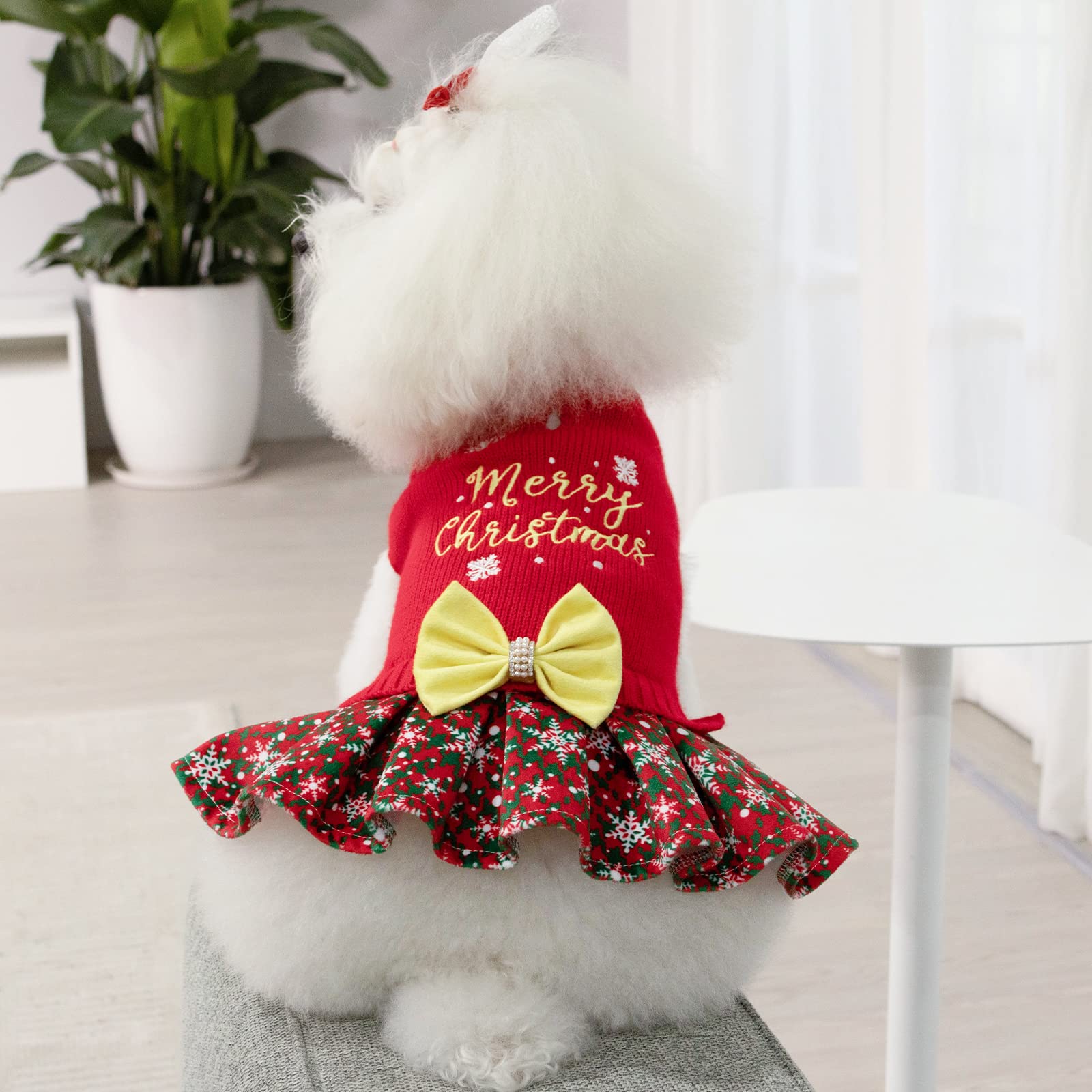 CuteBone fácil de poner vestido para perro, pensado para sesiones de juego.