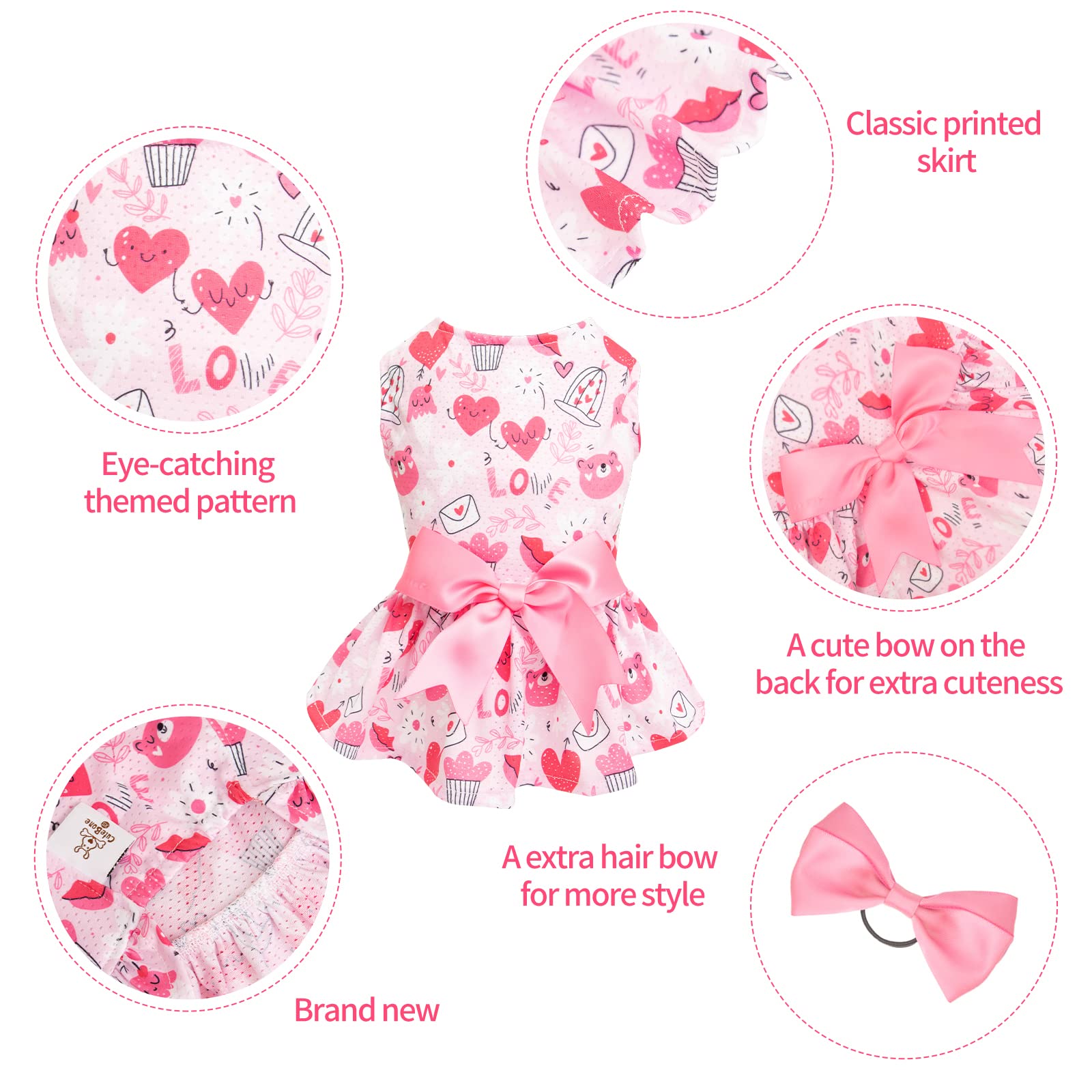 CuteBone lazo-accesorio añade encanto y estilo al conjunto.