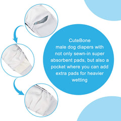 Pañal CuteBone con bolsillo para añadir almohadillas y mayor absorción.