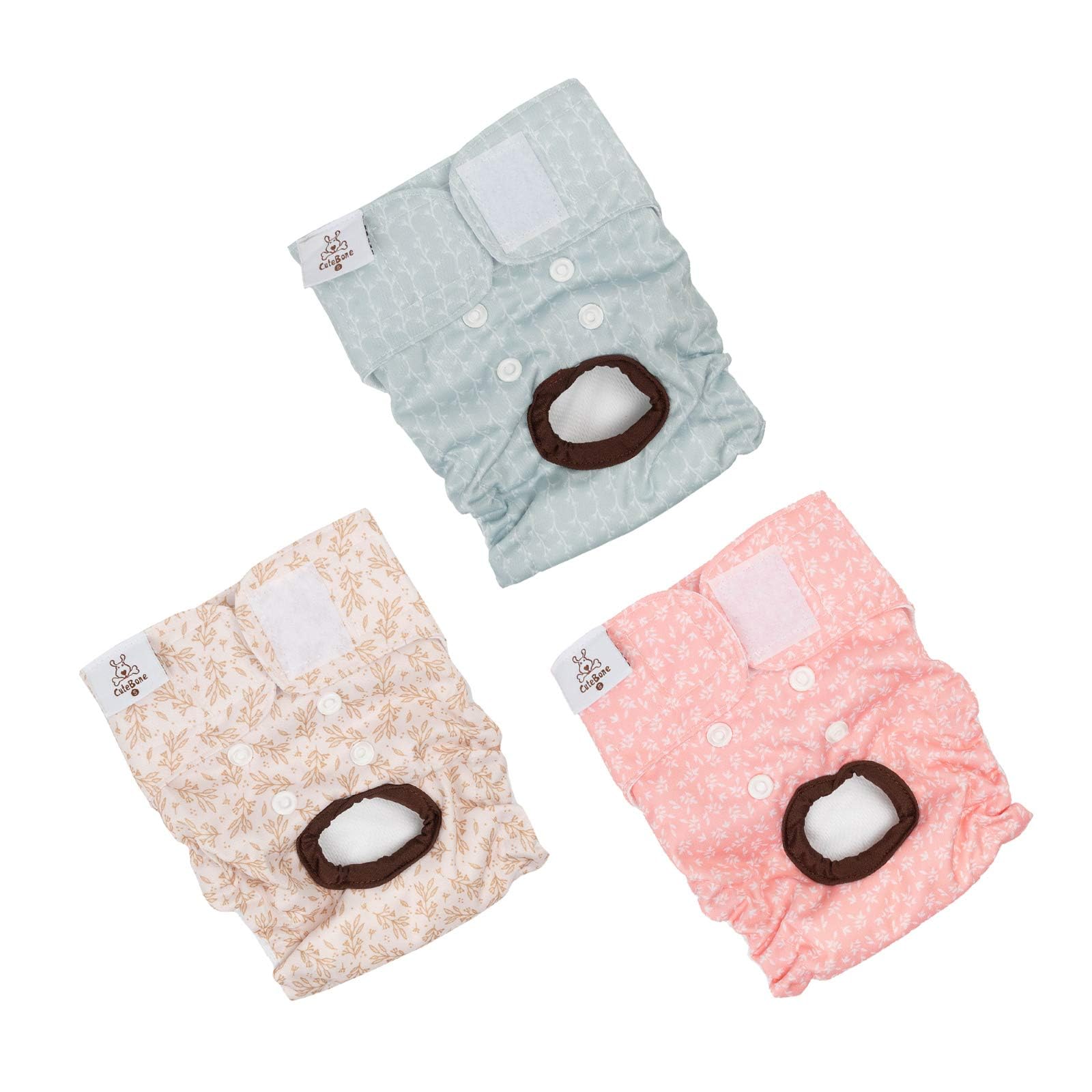 CuteBone pañales para perra mediana con lavado fácil y secado rápido