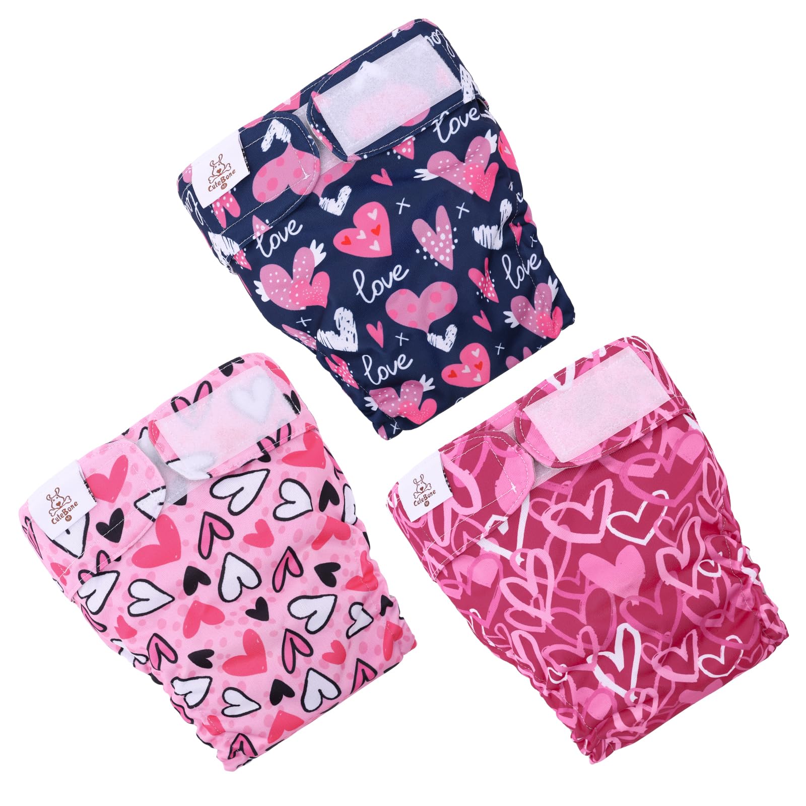 CuteBone pañales con absorbentes integrados protegen contra fugas y olores.