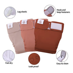 Pañales CuteBone exterior impermeable para proteger muebles y pisos.