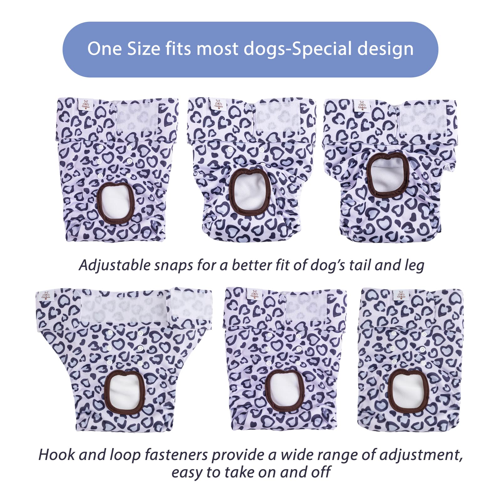 Pañales CuteBone con exterior impermeable para evitar filtraciones.