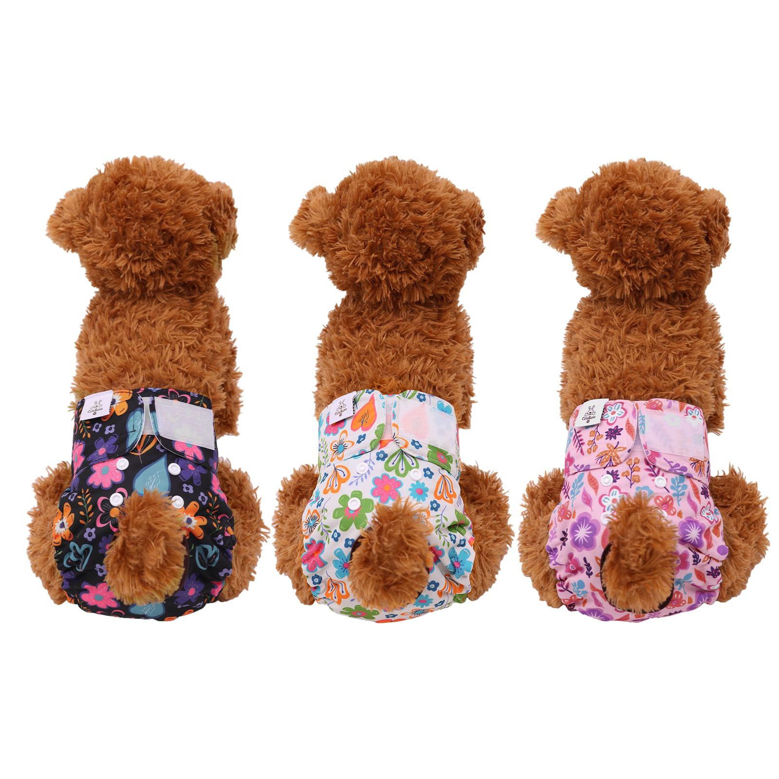 CuteBone pañales para perro femenino, exterior impermeable para mayor protección.