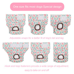 CuteBone pañales para perros, cierre de velcro para ajuste seguro.