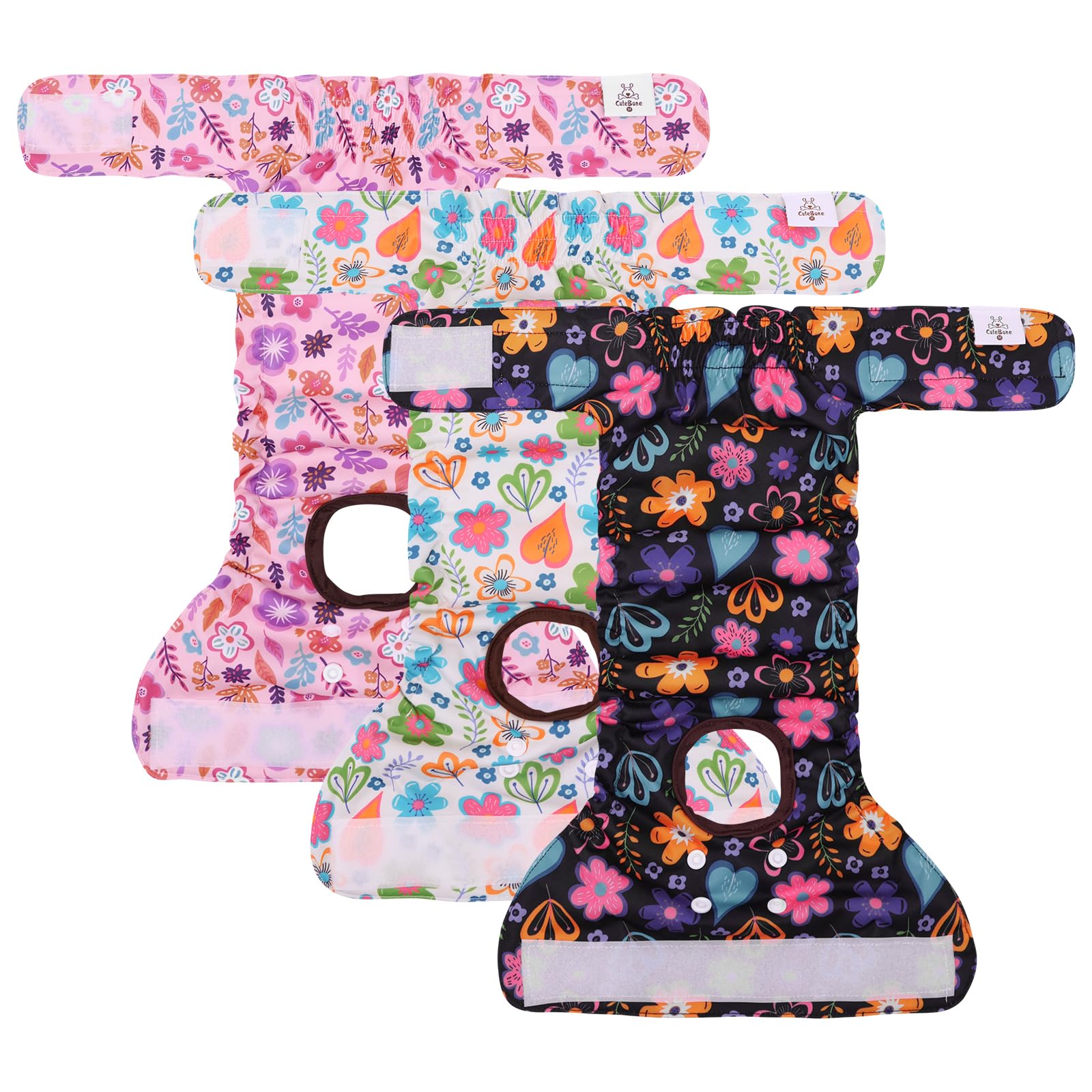 CuteBone pañales para perro femenino, uso diario cómodo y discreto.