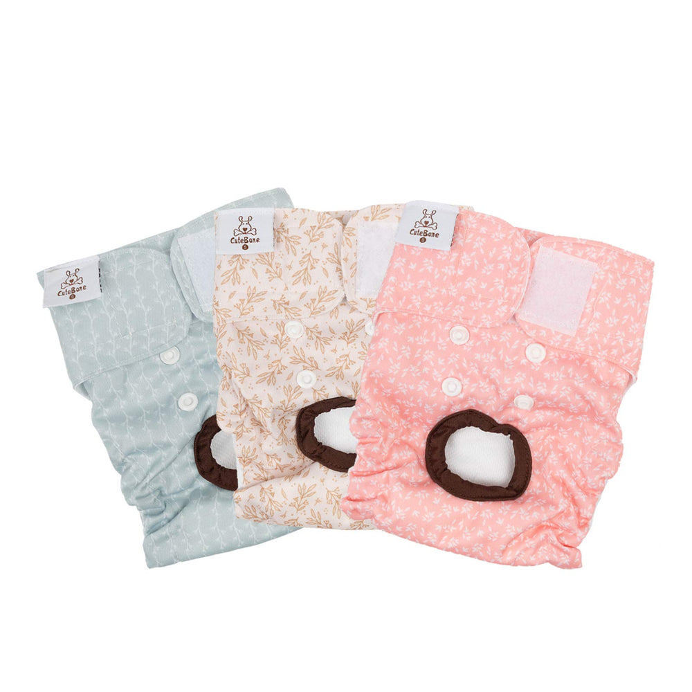 Pañales CuteBone para perro hembra, interior suave para mayor comodidad.