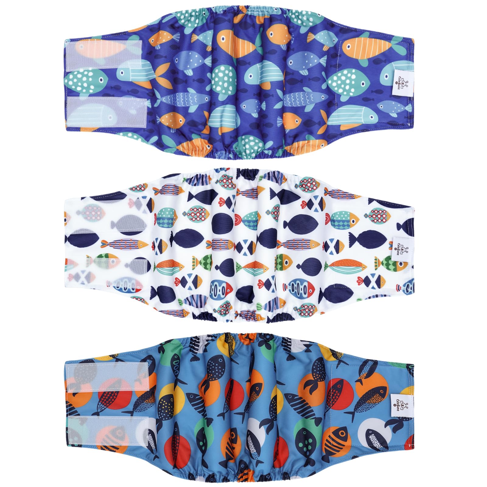 CuteBone pañales para perros macho DM67XL, vista frontal para ajuste cómodo.