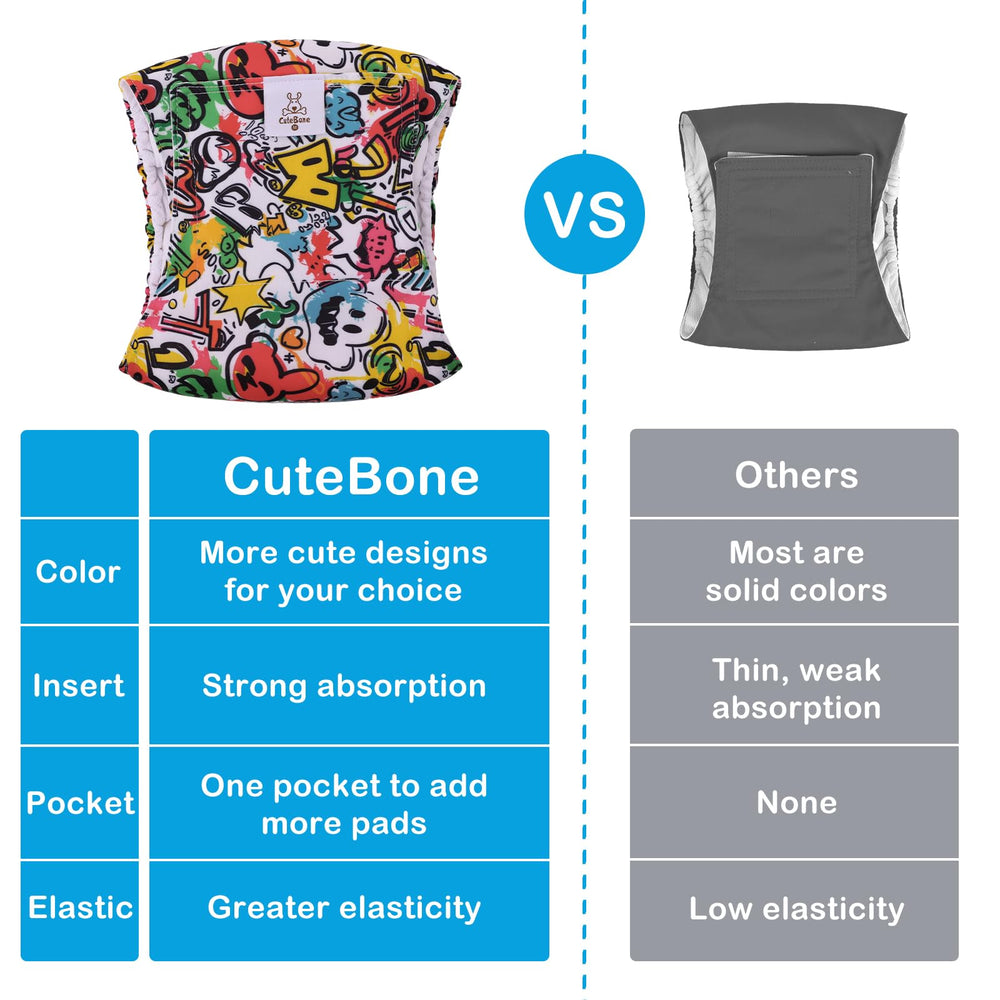 CuteBone cierre de velcro seguro para ajuste rápido y cómodo