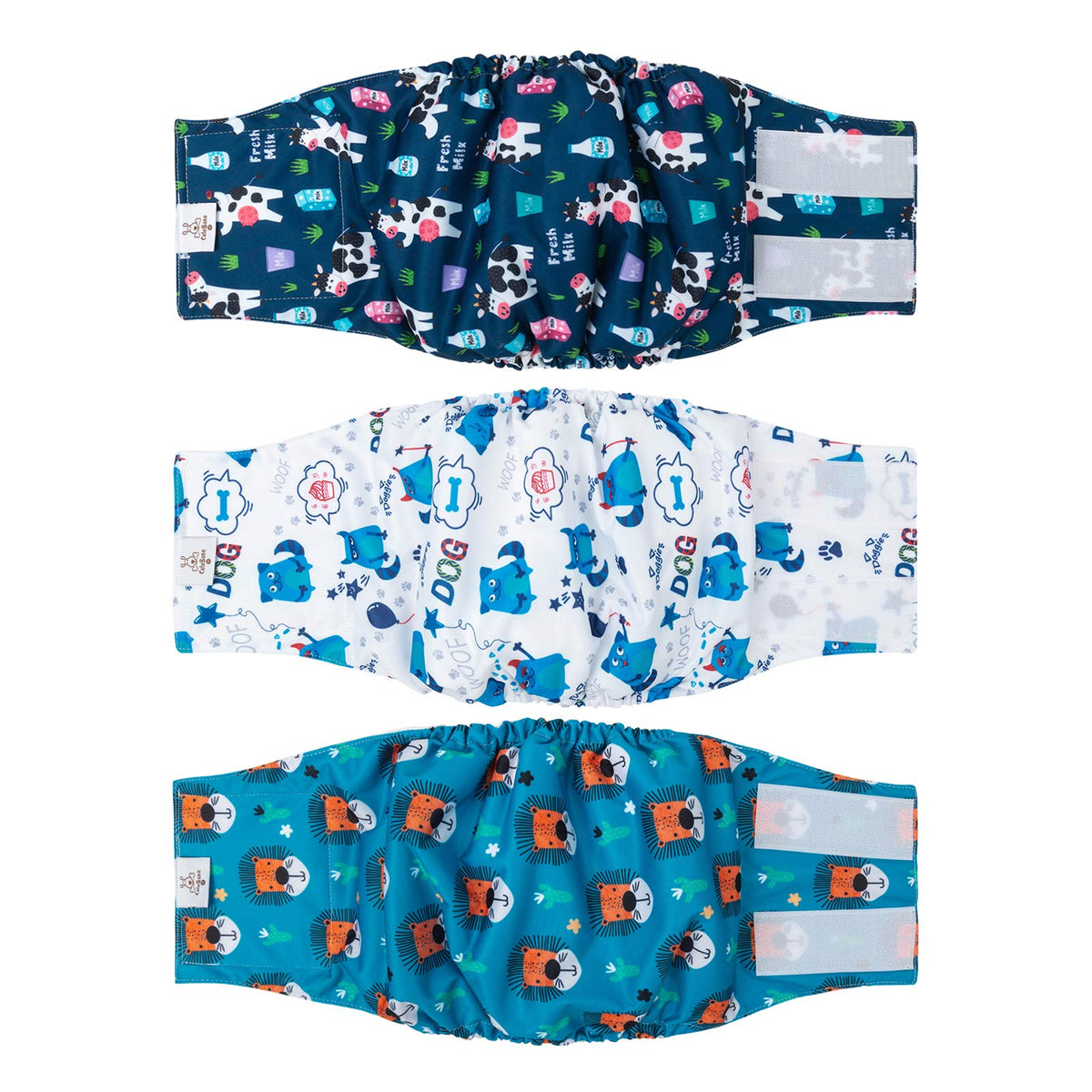 CuteBone DM14M: pañales para perros macho con ajuste cintura cómodo para paseos.