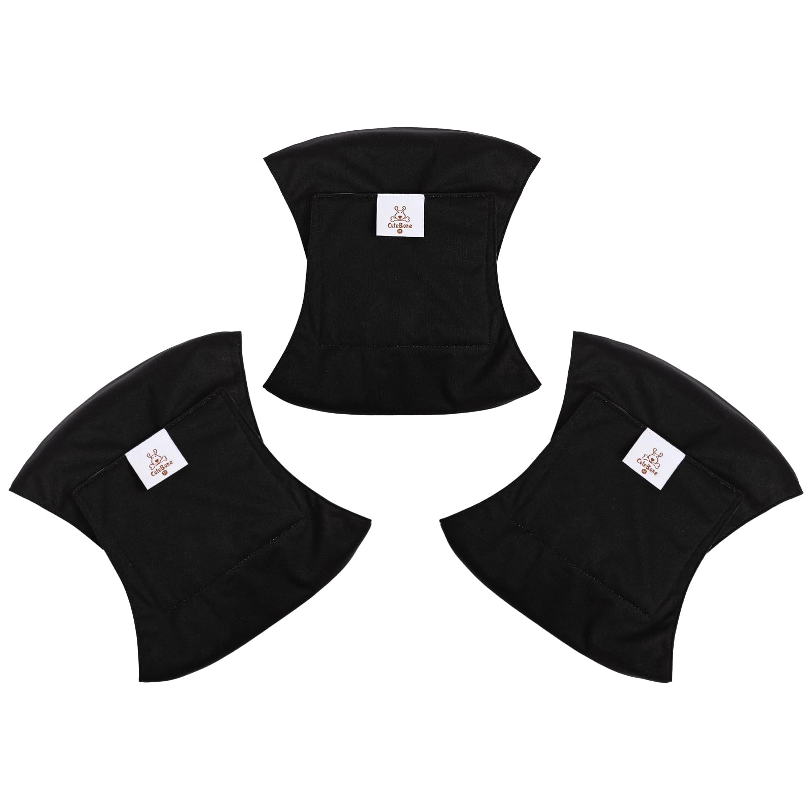 Pañales para perro macho CuteBone DM44S con cierre de velcro para ajuste seguro.