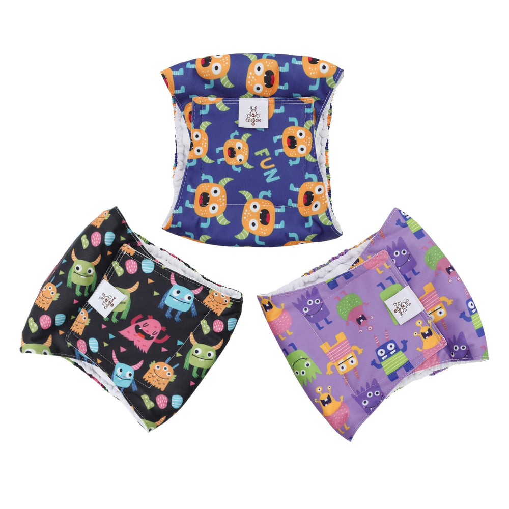 CuteBone pañales para perro macho DM64XL diseño 2, absorbentes y fáciles de colocar
