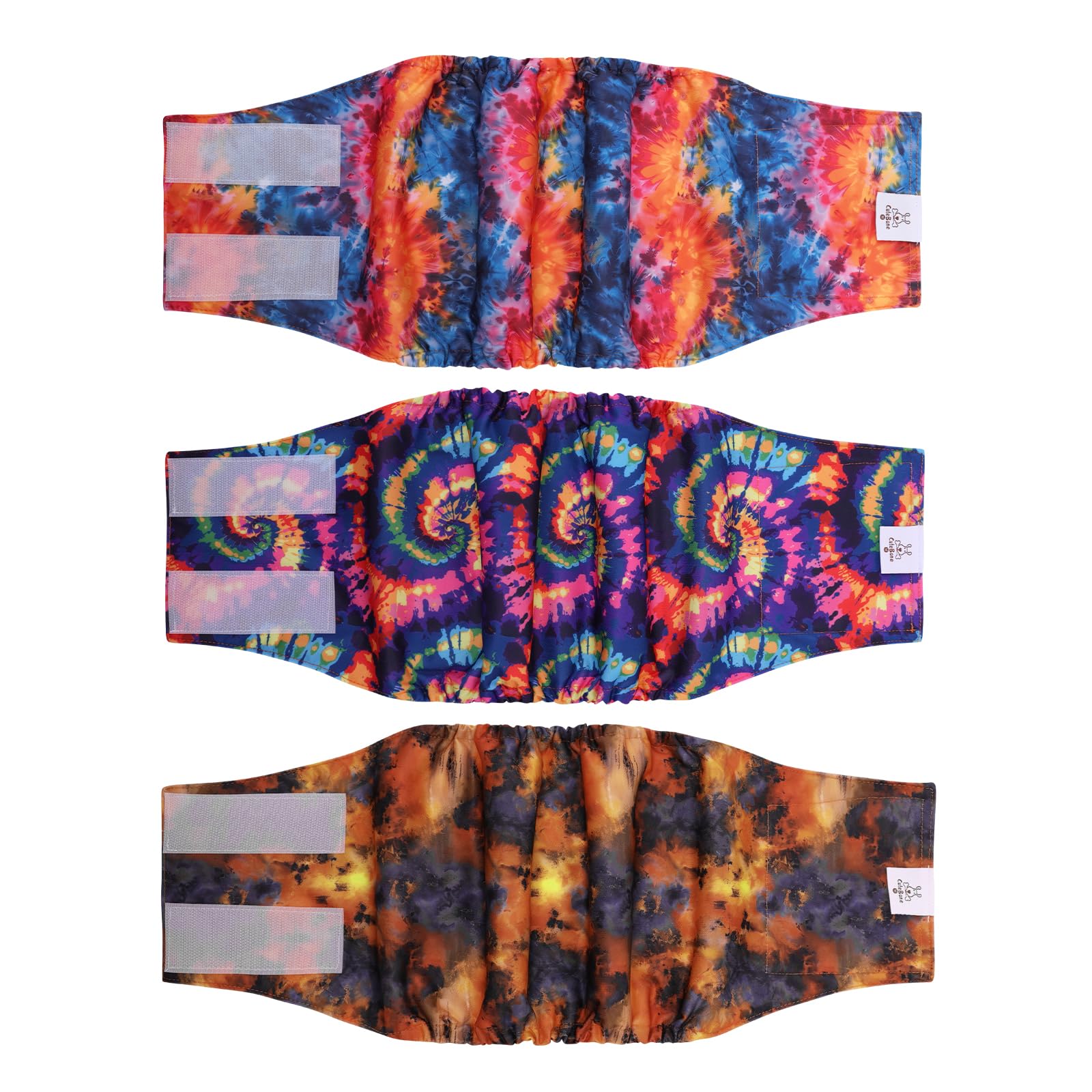 Pañales CuteBone para perro macho con banda abdominal ajustable para mayor comodidad.
